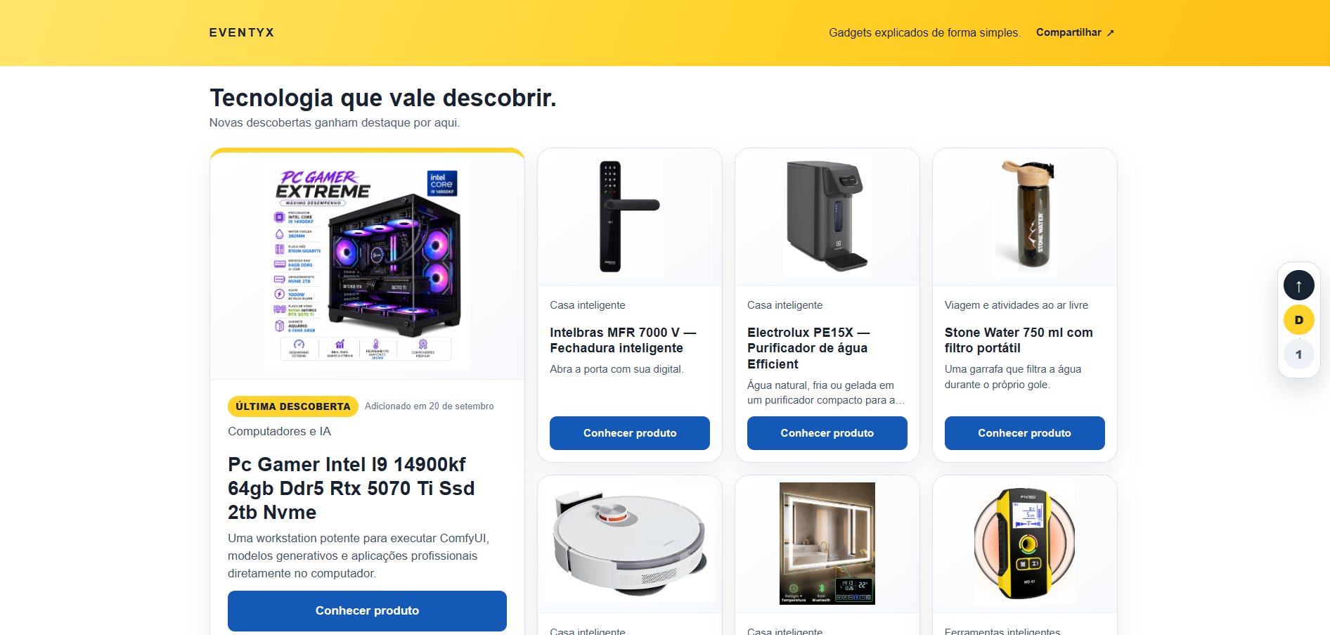 Eventyx: curadoria de tecnologia e gadgets
