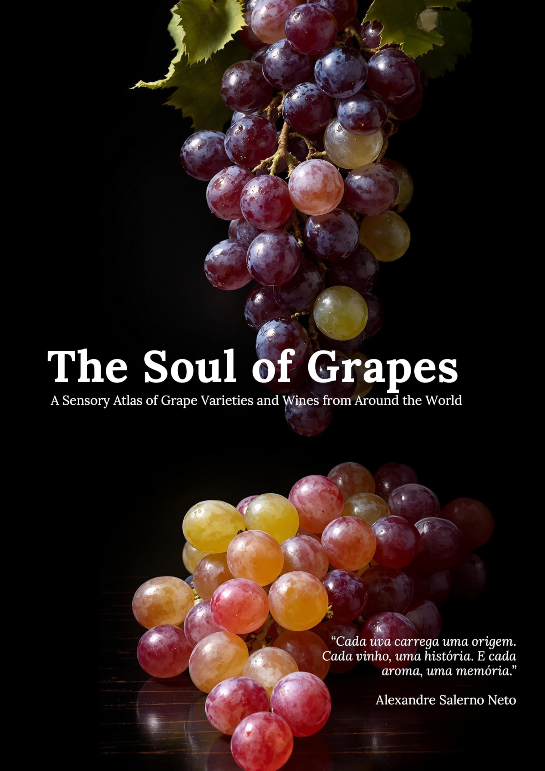 Capa oficial do livro The Soul of Grapes: A Designer’s Journey Through Wine and AI